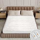 Templewet Heated Mattress Pad Queen Size - Dual Control Electric Mattress Pad with 4 Heat Settings & 10 Hour Auto Off,Bed War
