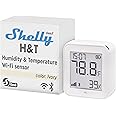 Shelly H&T Gen3 Ivory | Wi-Fi and Bluetooth Smart Temperature & Humidity Sensor with Remote App Control & Monitoring | Smart Scenes | Notification Alerts | LCD Display | Free Data Storage Export