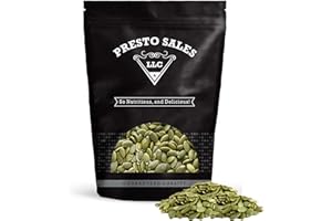 Pumpkin Seeds, Raw Shelled Green Pepitas, Premium, Natural Snack, Eating Or Cooking, Nutritious, Packed in a resealable pouch bag of 1 lb. (16 oz.) by Presto Sales LLC