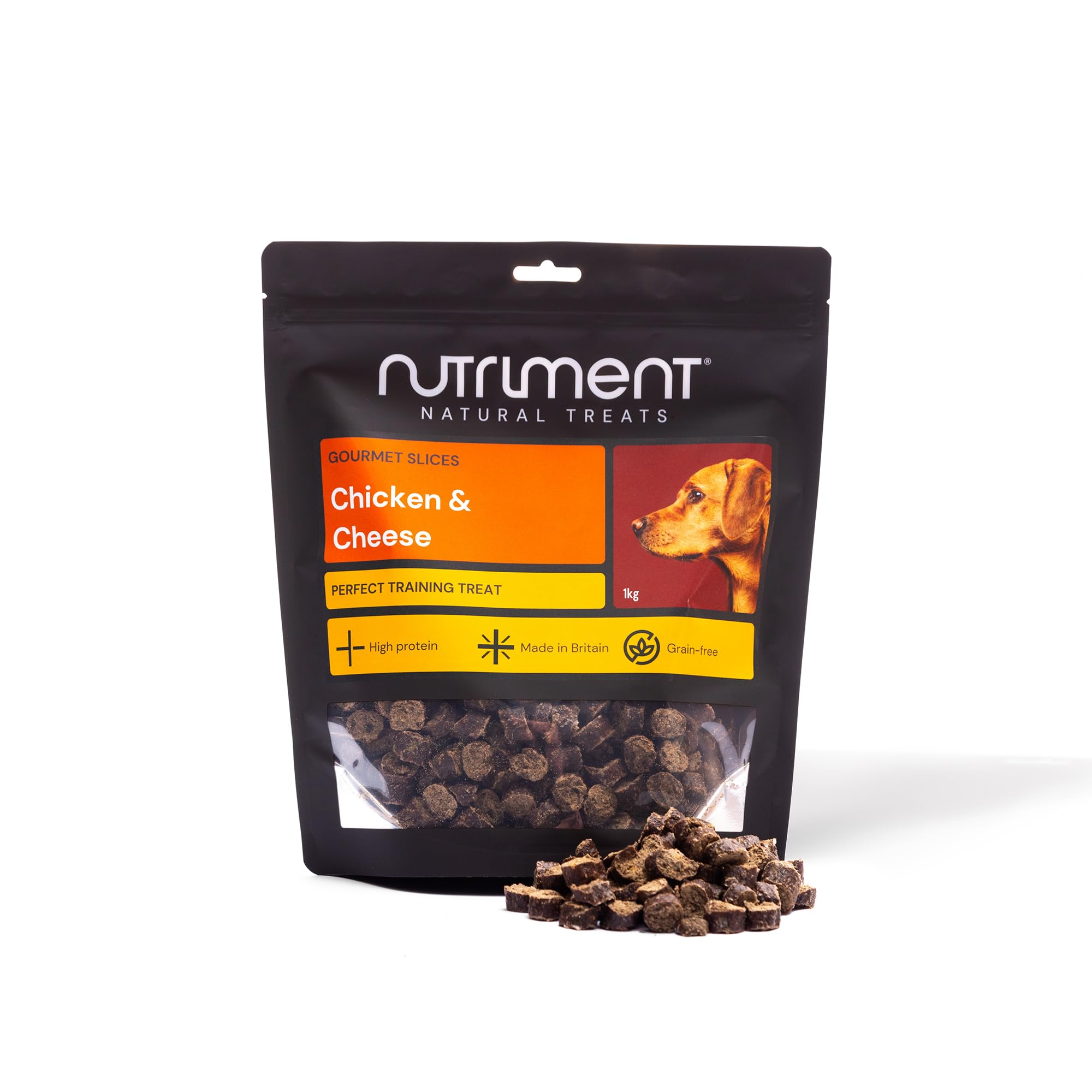 Natural Treats Gourmet Slice Chicken & Cheese (1kg) British Made Grain Free Training Treats