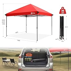 Sekey 10x10 Pop Up Canopy - One-Push Setup, 99% UV