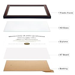 upsimples 8.5x11 Diploma Certificate Frame with