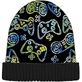 Naanle Sheep Beanie Hat Stretch Slouchy Warm Knit Winter Hats Skully White Beanie Ski Beanies Cap, Medium-Large