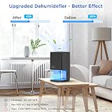 EasyAcc Dehumidifier 1200ml Ultra Quiet Auto Shut Off for Wardrobe Closet Garage view 2