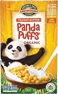 EnviroKidz Peanut Butter Panda Puffs Organic Cereal, 10.6 oz