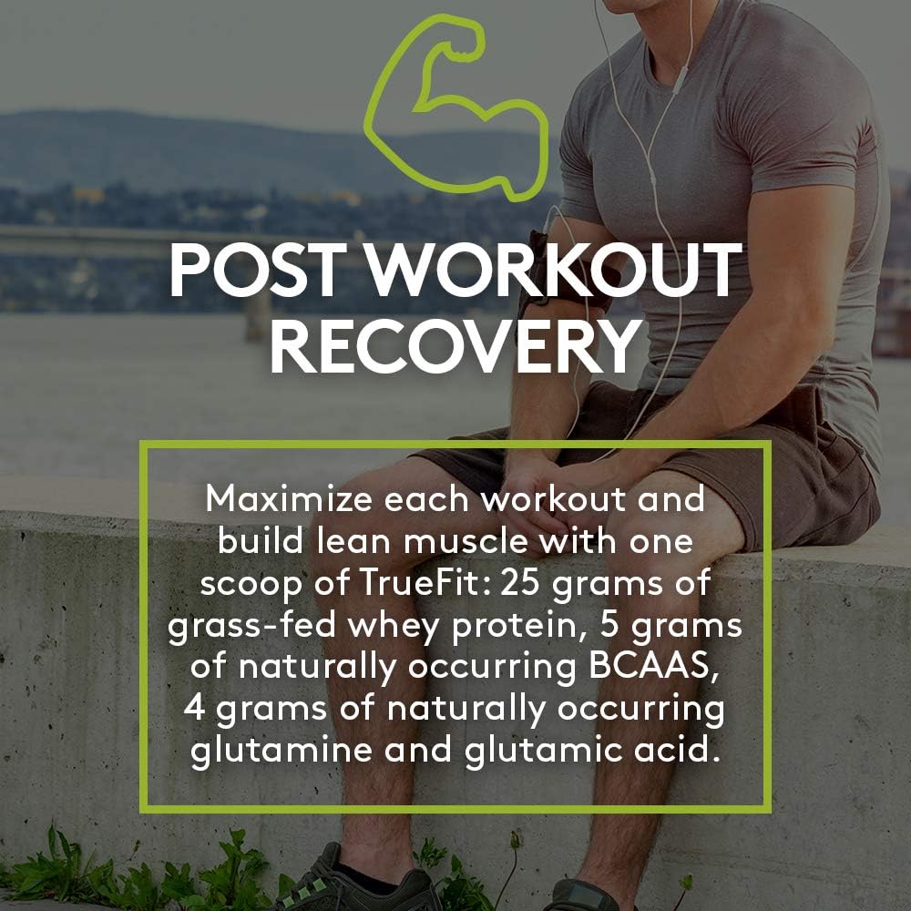 RSP TRUEFIT - Protein Powder Meal Replacement Shake for Weight Loss, Grass Fed Whey, Organic Real Food, Probiotics, MCT Oil, Non-GMO, Gluten Free, No Artificial Sweeteners, 2 LB Chocolate: Health & Personal Care