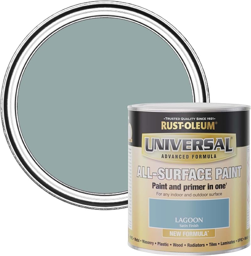 Rust-Oleum Universal Paint & Primer Satin Lagoon 750ml