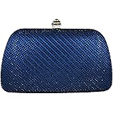 Boutique De FGG Mini Rhinestone Clutch Purses for Women Formal,Wedding Dressy Evening Bags and Clutches,Crystal Clutch Bag