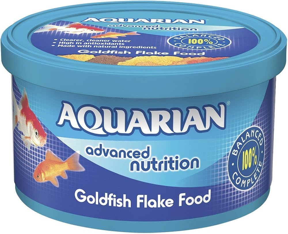aquarian goldfish flake food