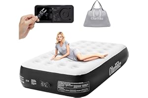 OlarHike Twin Air Mattress with Built in Pump,Inflatable Blow Up Mattresses Storage Bag for Camping,Travel&Guests,13" Airbed-High Speed Inflation Black Bed,Camping Accessories,Indoor