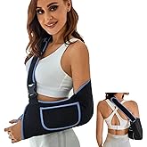 VISKONDA Arm Sling Shoulder Immobilizer - Rotator Cuff Support Brace - Comfortable Medical Sling for Shoulder Injury,Left and Right Arm,Men and Women,for Broken,Dislocated,Fracture,Strain (Small)