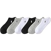 POLO RALPH LAUREN Men's Athletic Performance Low Cut Cotton Socks (6-Pair)