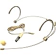 YPA MICROPHONES Microdot 4016 Headset Headworn Mic for SHURE Wireless System - Detachable Cable with Mini XLR Ta4f Connector - Omidirectional Mic