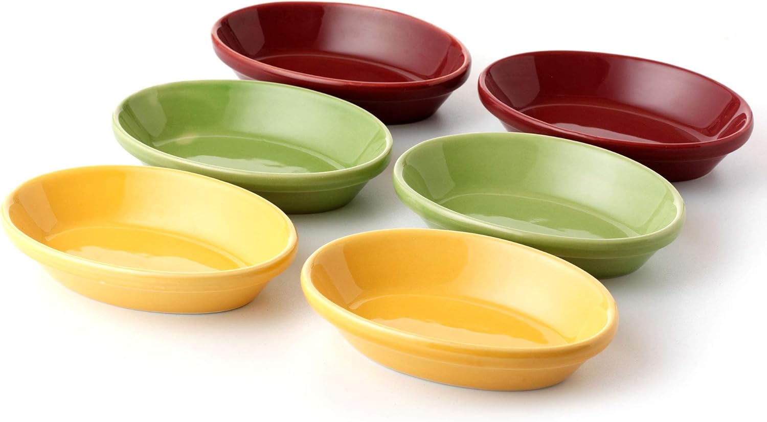Oval Tapas Serving Dishes Set of 6 Tapas Dishes or Ramekin Dishes
