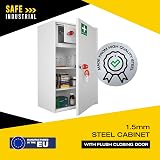 Safe Industrial Medical Cabinet Wall Mounted 20.5x38x55 cm Key Lock Shelves view 3