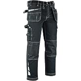 MS9 Men's Work Pants Casual Tactical Trousers Jeans with Holster Pockets