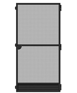 Schellenberg 70051 Insektenschutz Plus Fliegengitter Tür mit Alurahmen, Anthrazit, 100 x 210 cm