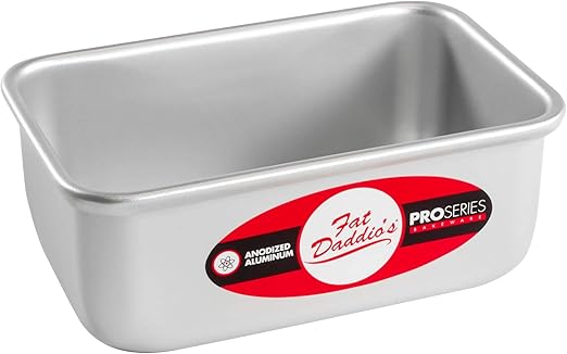 Amazon Com Fat Daddio S Anodized Aluminum Bread Pan 5 5 X 3 125 X 2 375 Inch Loaf Pans Kitchen Dining