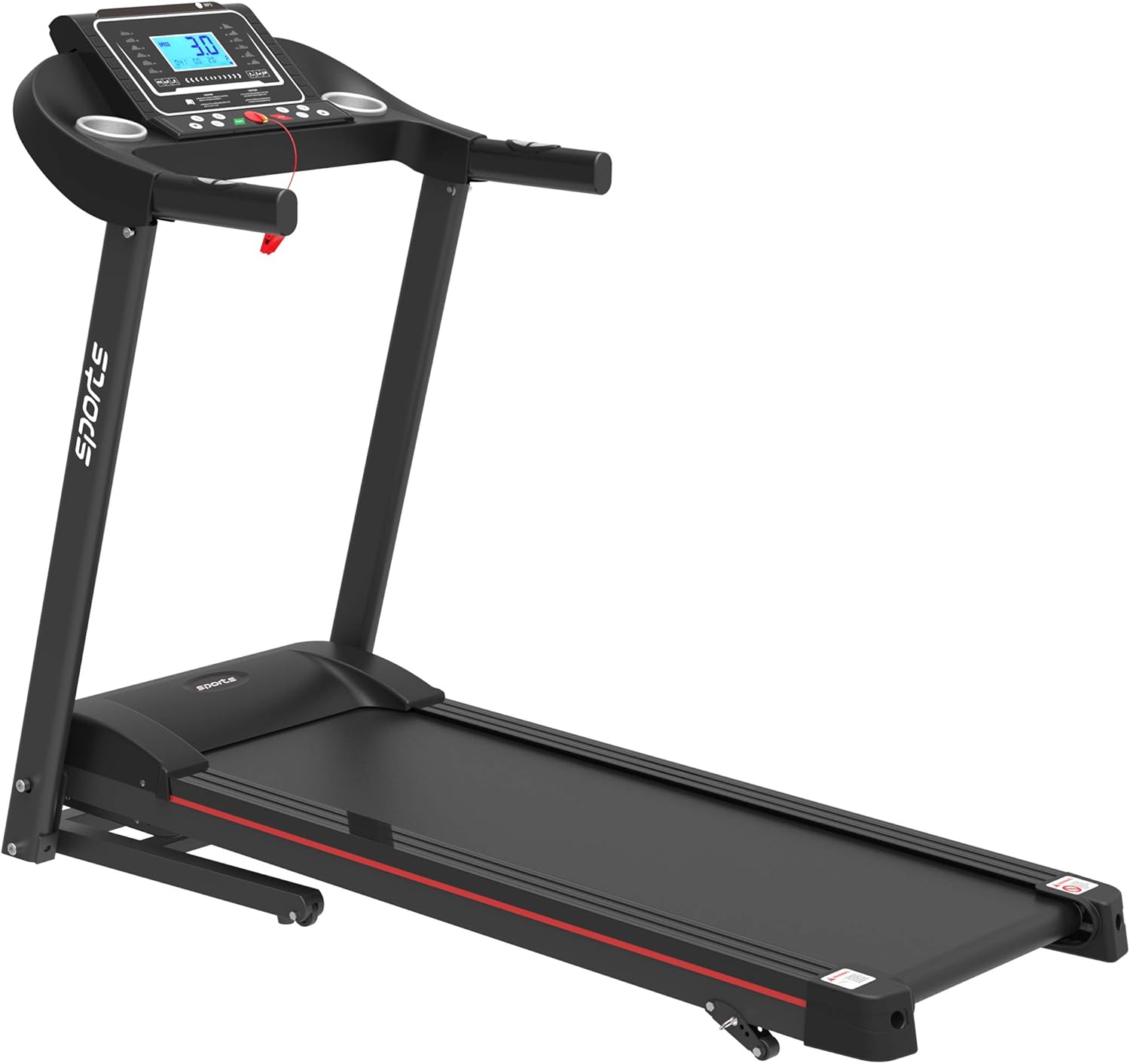 Folding Treadmill, Smart Motorized Treadmill with Manual