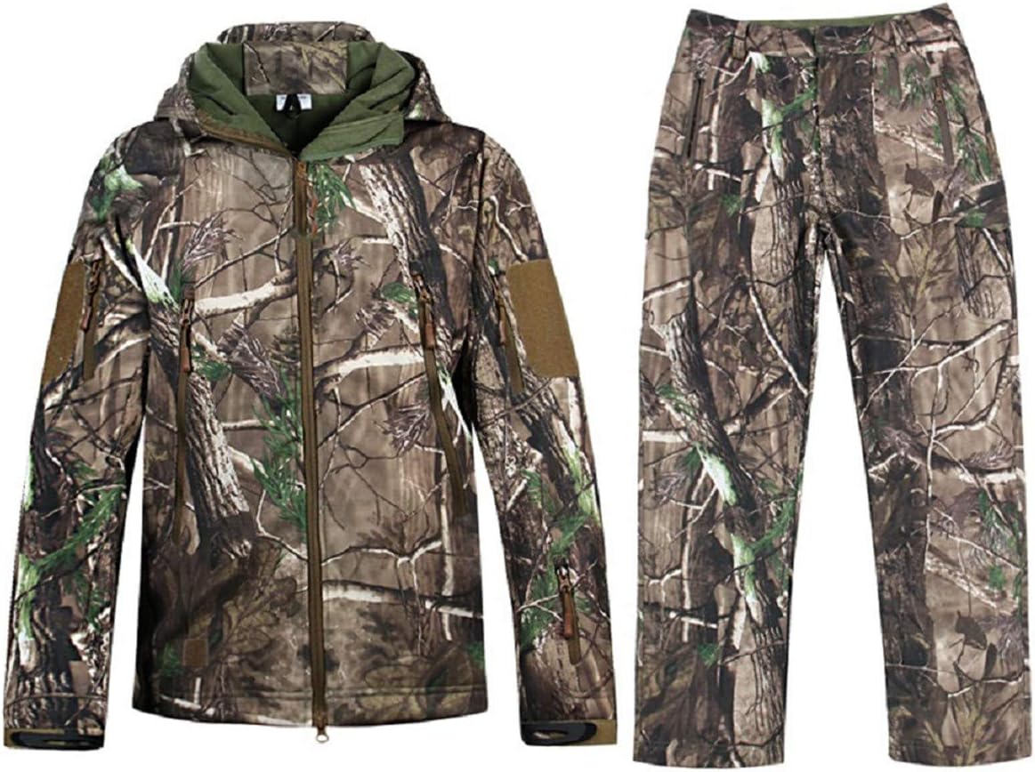 Madoats Camo Jacket Outdoor Waterproof Hunting Camouflage Coat for Unisex