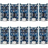 10 PCS TP4056 1A 5V Lithium Battery Charging Board Module Micro USB Interface Charging Protection 2-in-1