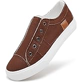 Women's Slip on Shoes Non Slip Fashion Canvas Sneakers Low Top Casual Shoes