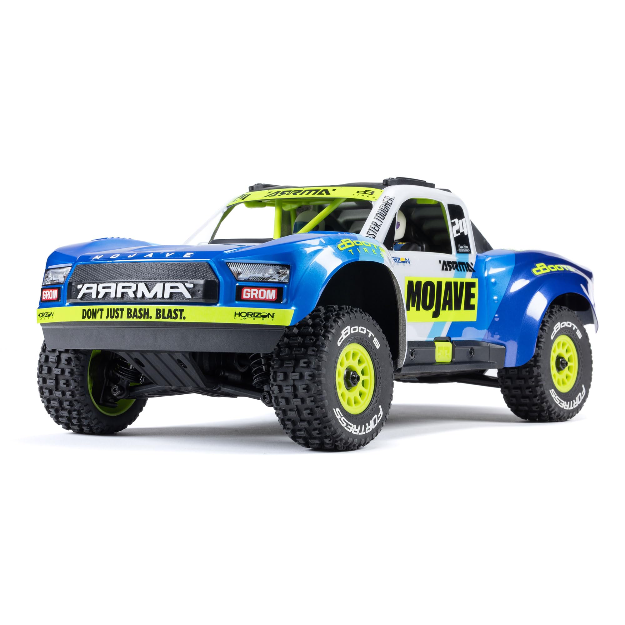 Photo 1 of ARRMA RC Truck Mojave GROM 4x4 Smart Small Scale Desert Truck, RTR (with Battery and Charger Included) Blue/White ARA2104T2