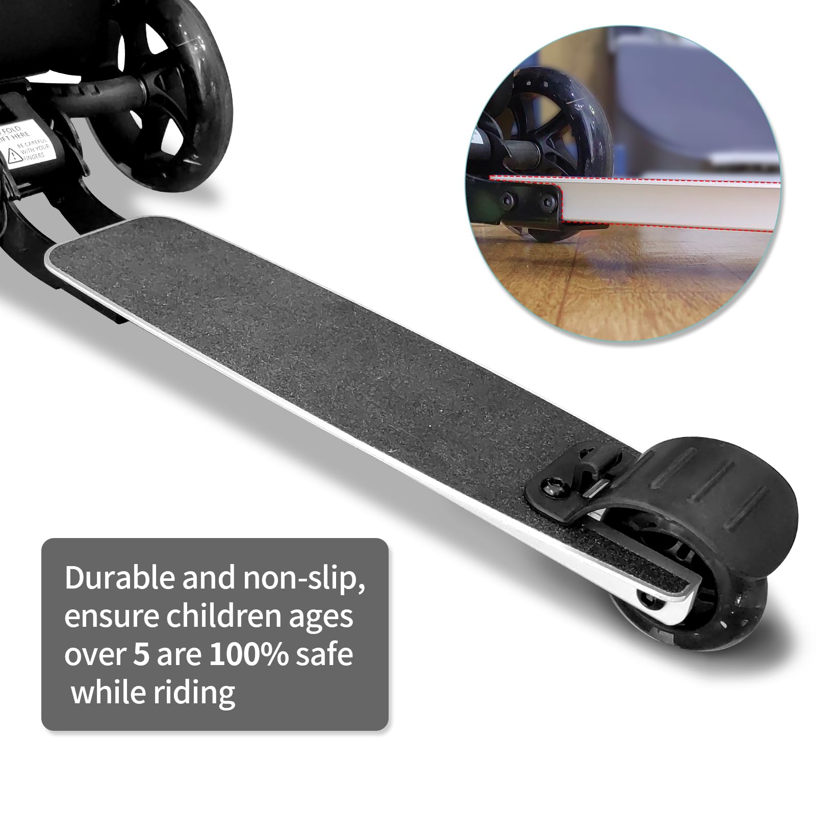 ALVOD Scooter Suitcase for Kids - Scooter Luggage for Kids Lightweight Suitcases with LED Light Wheels