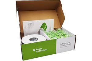 Robotic Lawnmower Installation Kits (Green) by Auto-Mow Compatible with All Robotic Mowers - 500 Feet/150 Meters Boundary Wire, 300 Pieces Bio Pegs Lawn Stakes, 5 Scotchlocks, 5 Connectors