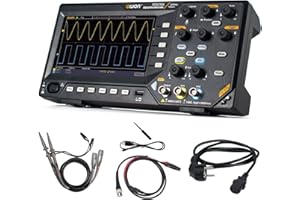 OWON Oscilloscope, OWON SDS220S Digital Oscilloscope 200MHz Bandwidth 2+1 Channel 1GSa/s Sample Rate with 25MHz Waveform Generator 7 inch LCD Display
