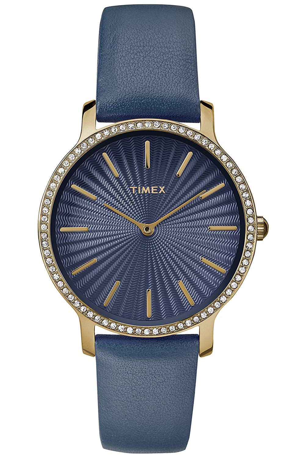 Timex Womens Analogue Classic Quartz Watch with Leather Strap TW2R51000