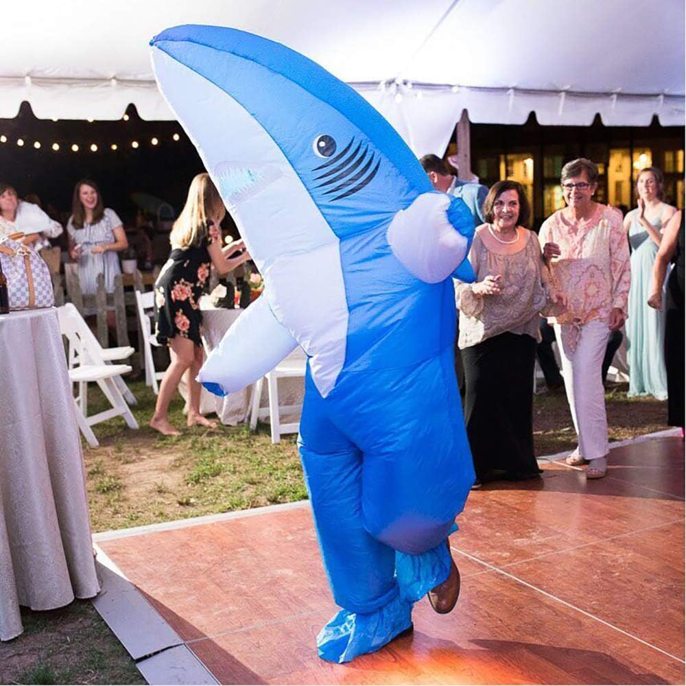 Inflatable Costume for Adult Shark/Giraffe/Evil Banana Costume Air Blow ...