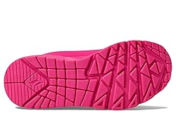Skechers Girls Uno Gen1-Neon Glow Sneaker, Hot