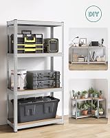 SONGMICS 4-Tier Steel Shelving Unit 520 kg Load 40 x 80 x 160 cm Silver view 6