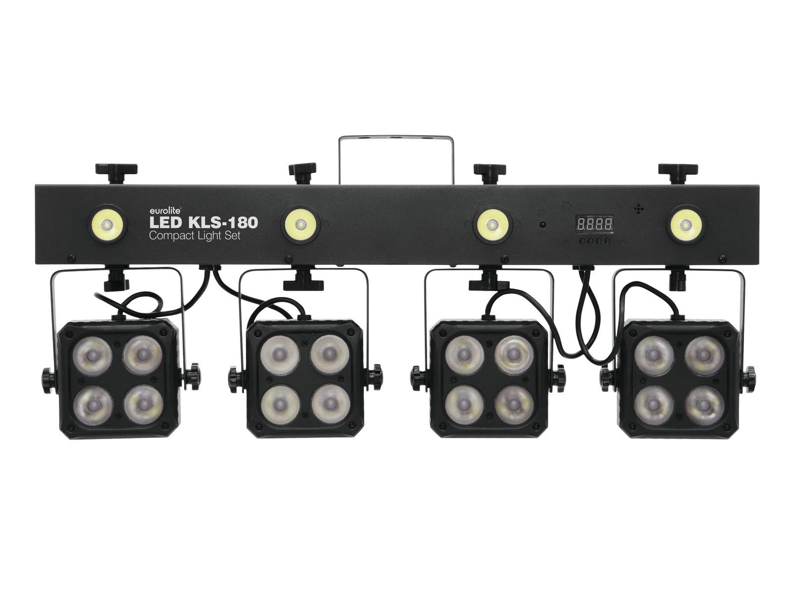 Eurolite LED KLS-180 Compact Light Set (Black) - LED Spot and Effect Set