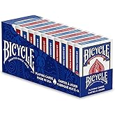 Bicycle Standard Playing Cards, Poker Size, 12 Pack