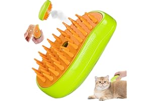 DAYI Steamy Cat Brush, Cat Brush for Shedding, Cat Brush for Shedding, 2024 New 4 in 1 Multifunctional Cat Steamy Brush, Cat Hair Brush for Massage, Cat Bath Brush for Removing Tangled and Loosse Hair