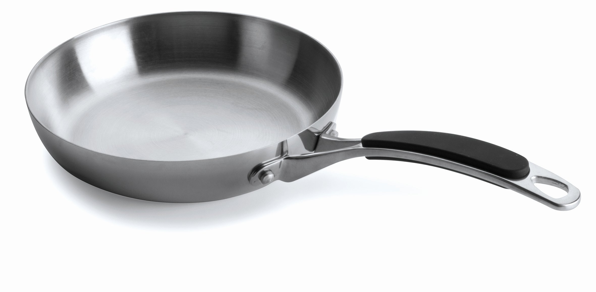 Lacor 53724 Tri-Metal Fry Pan, 24 cm, Silver