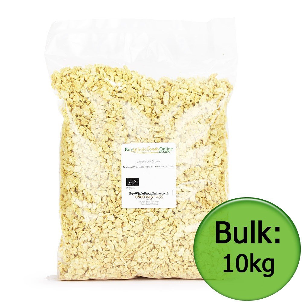 Organic Textured Vegetable Protein Plain Mince (TVP) 10kg Bulk