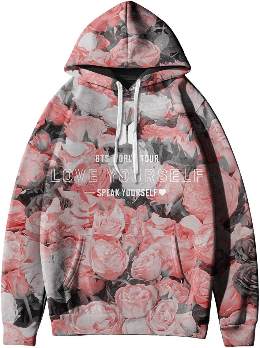 NBBZ Kpop BTS Unisex Hoodie 3D Digital Printing Sweatshirt