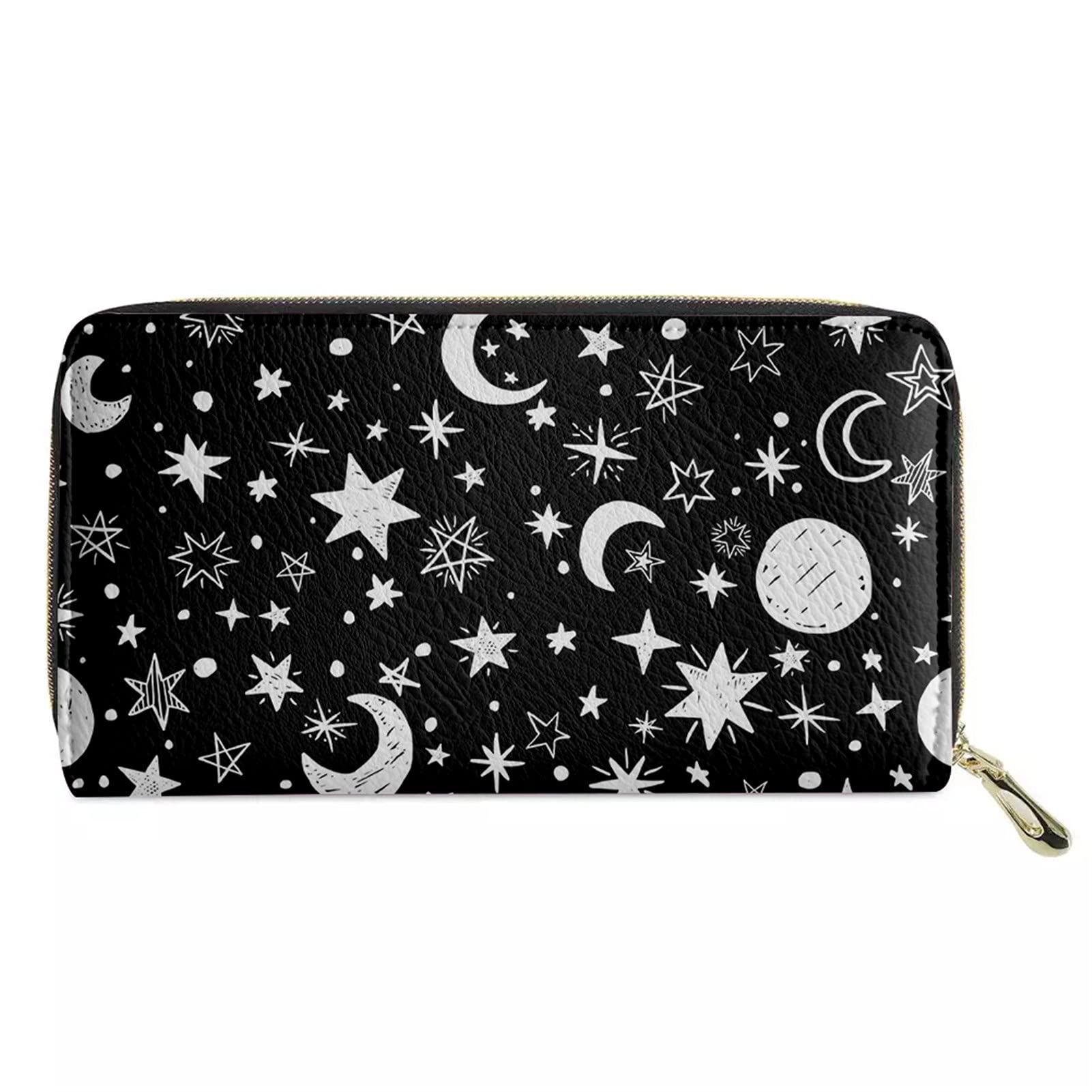 Belidome Star Moon Wallet with Card Coin Pocket Wome's Pouch Purse