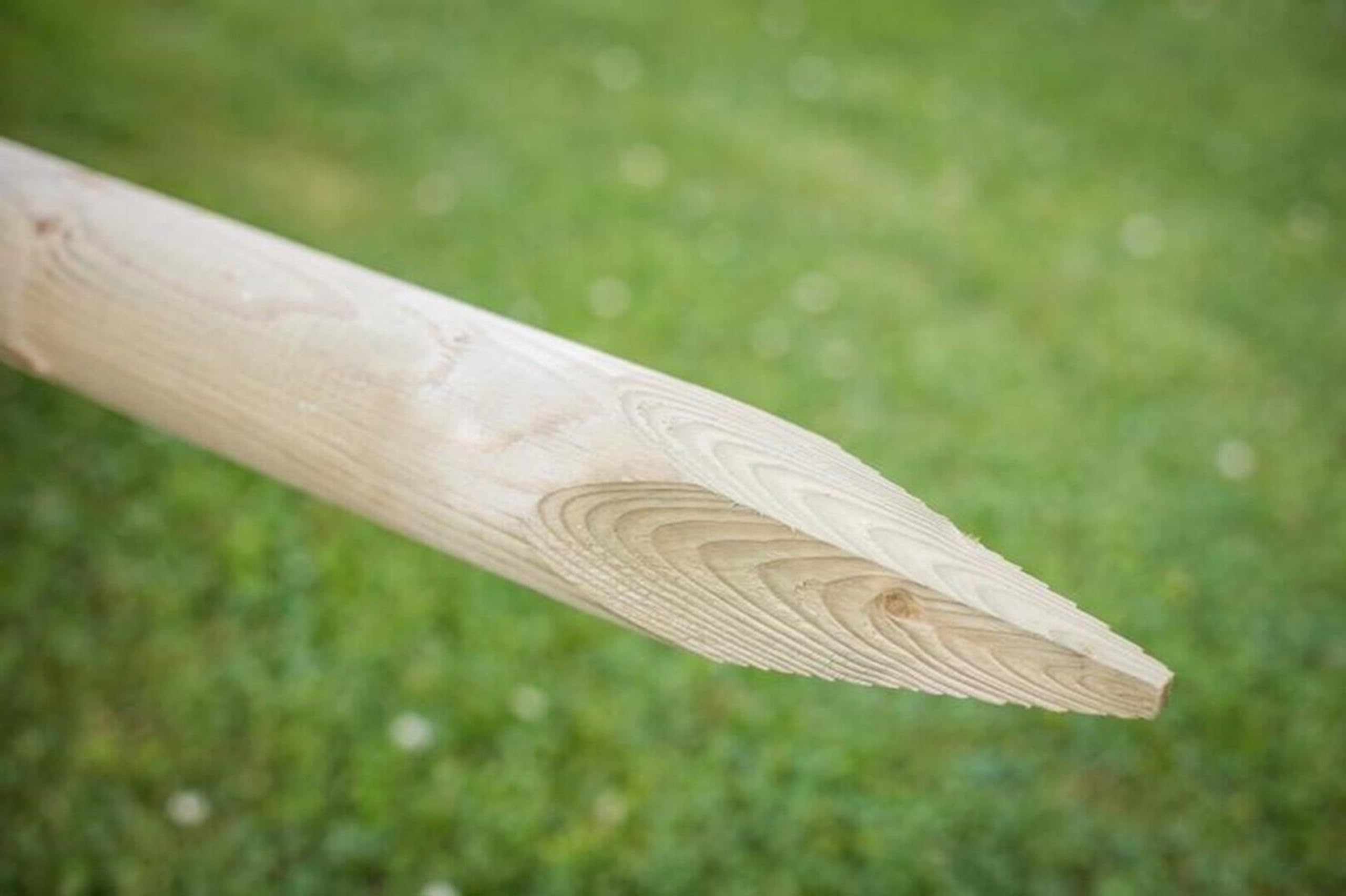 F&G Supplies Pack of 10 x 1.2m (4ft) x 50mm Machined Round Wooden Treated Fence Posts Stakes Wood Fencing