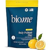 Daily Prebiotic Fiber Lemonade with Electrolytes - 7g Per Serving - Soluble Fiber Supplement Powder for Women & Men - Digestive Health, Gut Health & Hydration - Sugar Free - 30 Servings