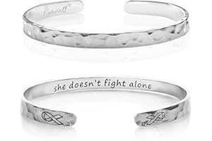 Carviell Bracelets for Women, Personalized Gifts for Her, Mom, Best Friend, Inspirational Friendship Cuff for Teen Girls, Engraved, Birthday Gift Jewelry