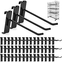 Double Gridwall Hooks- 24 Pcs Display Hooks for Grid Wall Panel- Grid