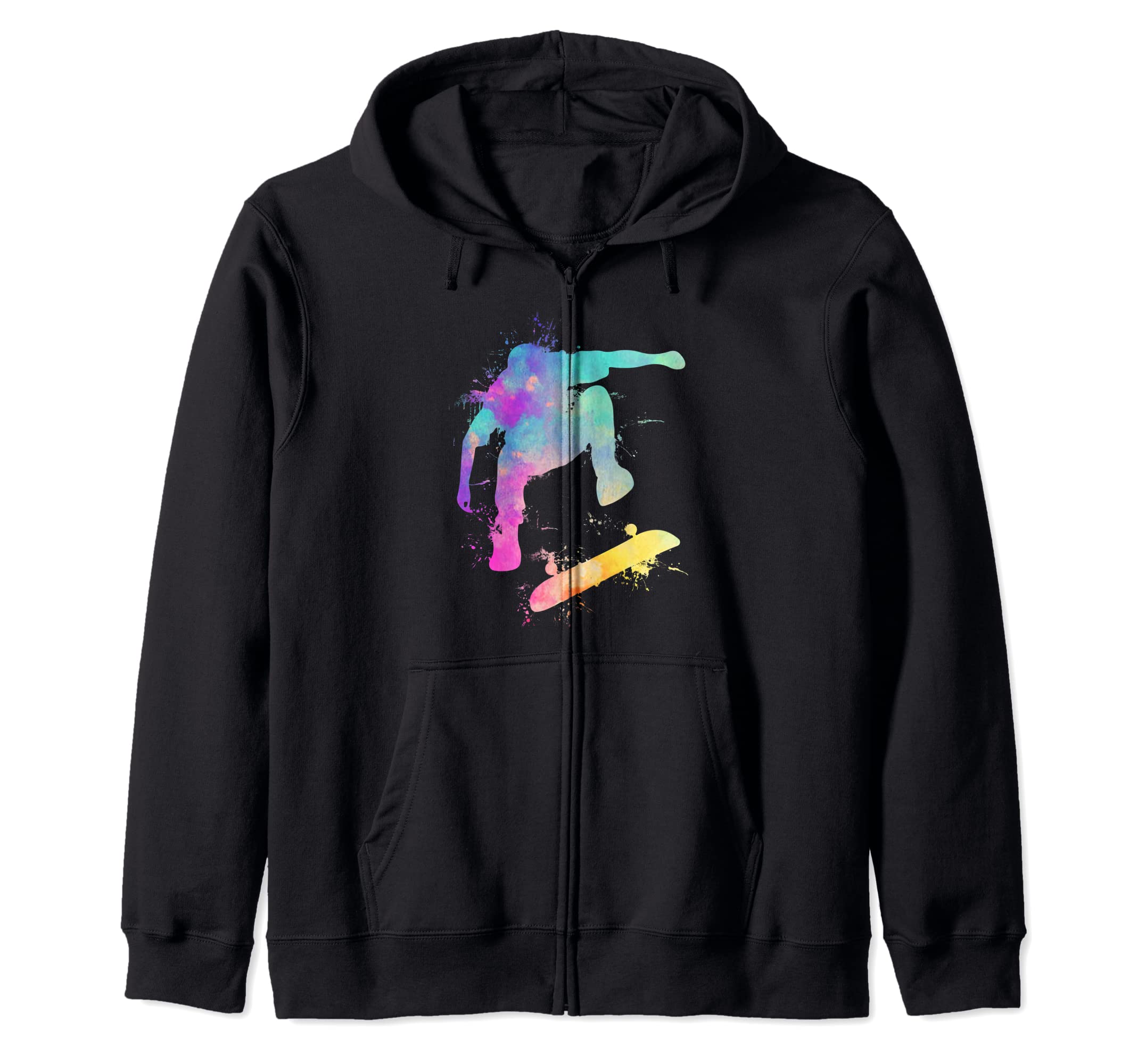Skateboard Skateboarder Watersplash Skater - Skateboarding Zip Hoodie