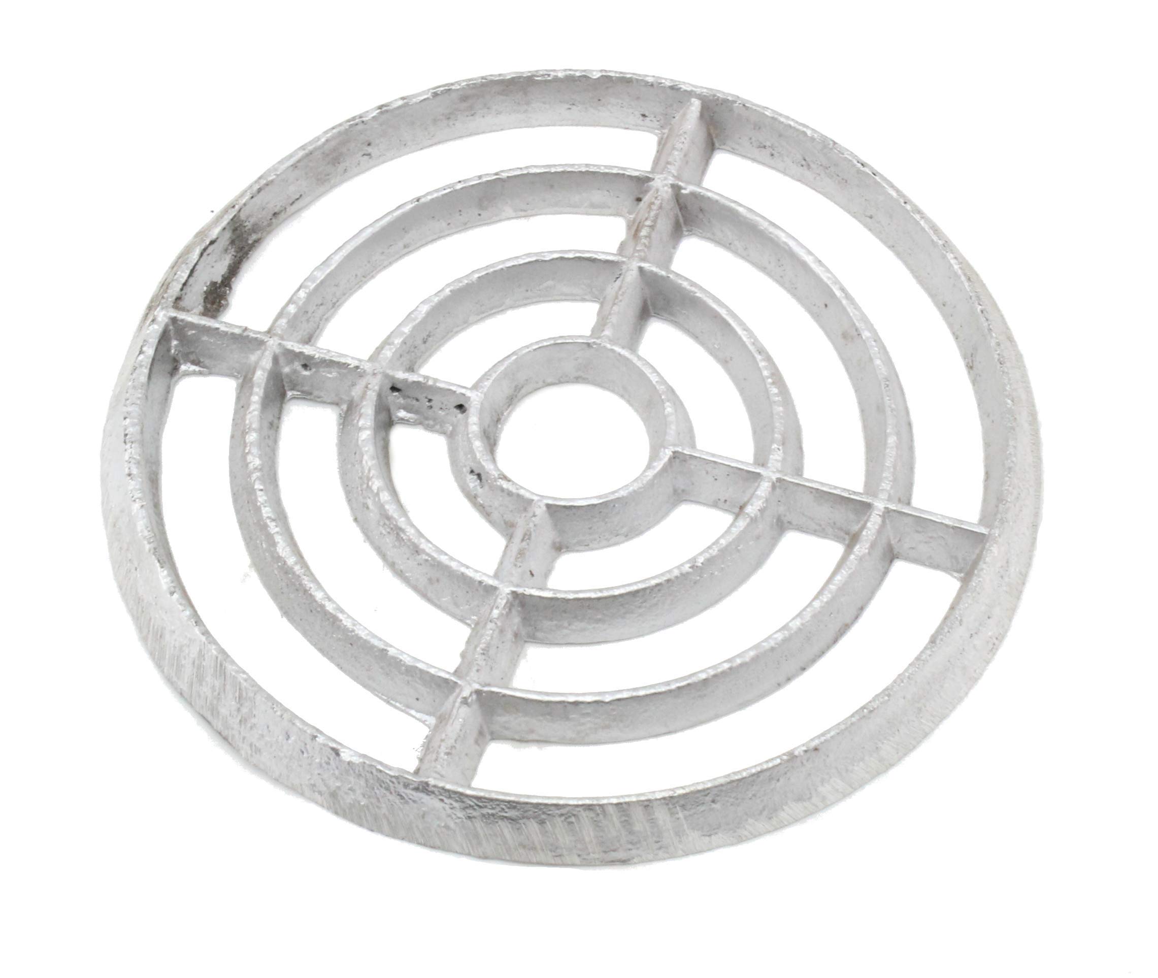 Cast Alloy Round Drain Grate Gully Grid Cover - 7" 176mm x 10mm