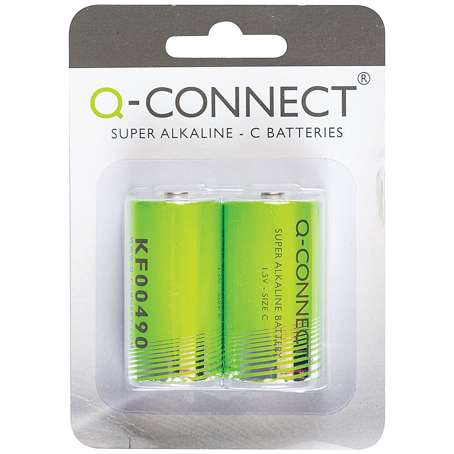 Q-Connect Size C Battery (2 Pack)