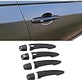 MICROCK Out Door Handle Cover Trim for Nissan Altima 2019-2021, for Sentra 2020-2022, for Nissan Rogue 2021 2022, Carbon Fiber, with Smart Holes