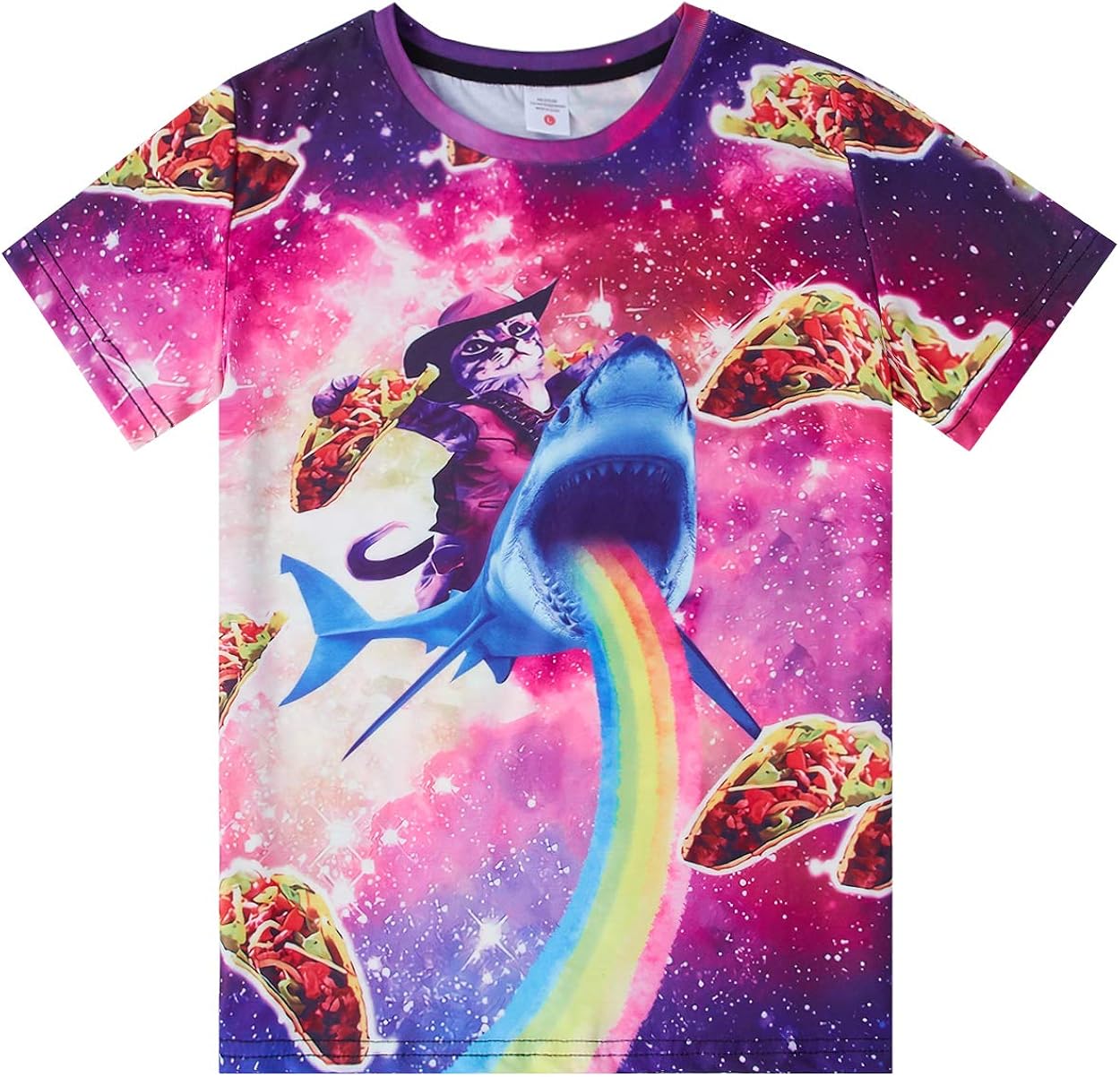 Funnycokid 3D Graphic T Shirt Teen Boys Cool Casual Shirt Short Sleeve Summer Tee Tops 616